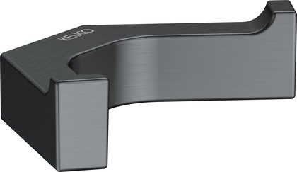 Крючок для полотенца Keuco Edition 11, двойной, чёрный хром шлифованный 11115 130000