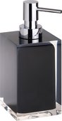 Дозатор жидкого мыла Bemeta Vista отдельностоящий, хром, чёрный 120109016-100