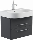 Тумба 60см подвесная с раковиной, 2 ящика 60x45x55см Verona Area+ AA101
