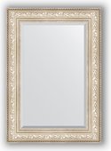 Зеркало Evoform Exclusive 700x1000 с фацетом, в багетной раме 109мм, виньетка серебро BY 3452