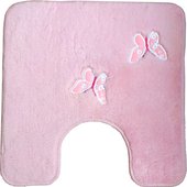 Коврик для туалета Kleine Wolke Butterfly, 55x55см, розовый 5433 129 443