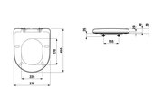 Унитаз подвесной Laufen Pro 530, крышка-сиденье soft-close 6.2096.6.395.000.1