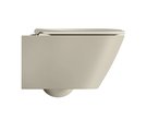 Унитаз подвесной GSI Modo+ 540x370, Swirlflush 2.0, с креплением, Creta matt бежевый матовый 8415FR208