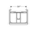 Шкафчик под раковину Geberit Smyle Square с двумя выдвижными ящиками, 60см, песчаный глянец 500.352.JL.1