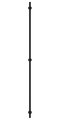 Полотенцесушитель электрический Сунержа Аскет 1650x122, чёрный матовый 31-0850-1650