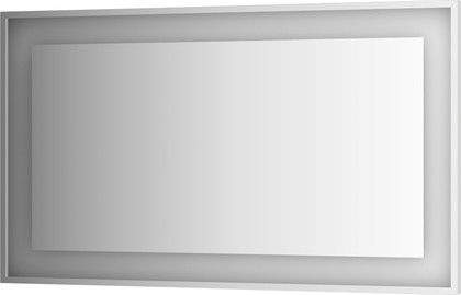 Зеркало Evoform Ledside 1300x750 в багетной раме со встроенным LED-светильником 31.5Вт, хром BY 2208