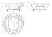 Ванна Astra-Form Аврора d185, круглая, акрил 01010038