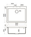 Кухонная мойка Omoikiri Bosen 61-BL, Tetogranit, чёрный 4991209