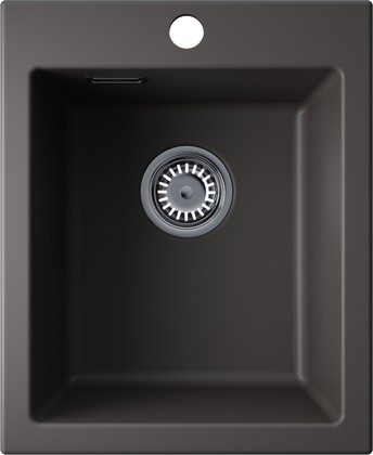 Кухонная мойка Omoikiri Omishima 41 SG Matt Natceramic, врезной монтаж, stone grey матовый 4997549