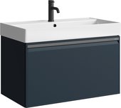 Тумба с умывальником Aqwella Pure 810, с одним ящиком, серый PUR0108GRM+4610119205126