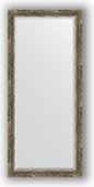 Зеркало Evoform Exclusive 730x1630 с фацетом, в багетной раме 70мм, старое дерево с плетением BY 3590