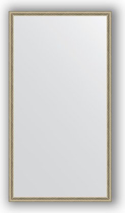 Зеркало Evoform Definite 580x1080 в багетной раме 28мм, витое серебро BY 0725