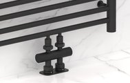 Вентиль Сунержа 2х1/2" прямой скрытый-скрытый EU50, тёмный титан муар 15-1417-1234