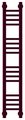 Полотенцесушитель водяной Сунержа Богема+ прямая 1000x150, пурпурный флок 58-0220-1015