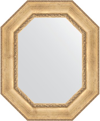 Зеркало Evoform Polygon 670x820 в багетной раме 120мм, состаренное серебро с орнаментом BY 7262