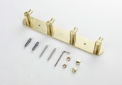 Планка с 4 крючками Aquatek Европа, шлифованное золото AQ4123BG