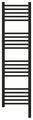 Полотенцесушитель электрический Сунержа Богема 3.0 прямая, 1200x300, МЭМ правый, матовый чёрный 31-5805-1230