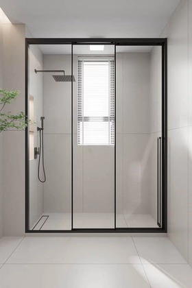 Душевая дверь Veconi Premium Prato 300 B-L, 1700, левая, прозрачное стекло Easy Clean, чёрный матовый PR3/L-170-01-B-C4