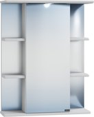 Зеркальный шкаф Санта Герда 550x705x240, со светильником, белый 101021