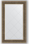 Зеркало Evoform Exclusive-G 790x1340 с гравировкой, в багетной раме 101мм, вензель серебряный BY 4250