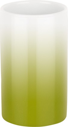 Стакан для зубных щёток Spirella Tube Gradient, фарфор, зелёный 1017960