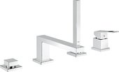 Смеситель на бортик ванны Grohe Eurocube встраиваемый, на 4 отверстия, с ручным душем, хром 19897000