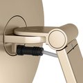 Косметическое зеркало Keuco iLook_move, подсветка, круглое, выключатель, увеличение х5, бронза шлифованная 17612 039004