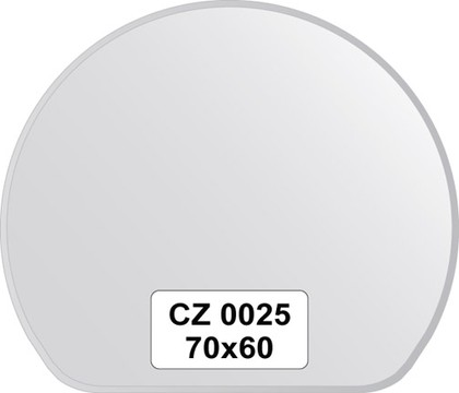 Зеркало для ванной FBS Perfecta 70x60см с фацетом 10мм CZ 0025
