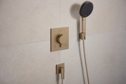 Шланговое подсоединение Hansgrohe FixFit Fine E, с клапаном обратного тока, шлифованная бронза 28883140