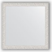 Зеркало Evoform Definite 610x610 в багетной раме 46мм, чеканка белая BY 3130