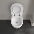Сиденье с крышкой для унитаза Villeroy & Boch Avento SlimSeat, с функцией автоматического опускания (SoftClosing), со снимаемым сиденьем (QuickRelease), Альпийский белый 9M87S101