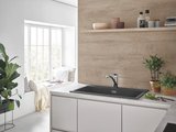 Смеситель для кухни Grohe Eurosmart, низкий излив, Supersteel Infinity нержавеюжщая сталь 33281DC3