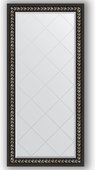 Зеркало Evoform Exclusive-G 750x1570 с гравировкой, в багетной раме 81мм, чёрный ардеко BY 4268