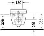 Унитаз подвесной Duravit Starck 3, компактный, скрытое крепление 2227090000