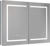 Шкаф зеркало для ванной Aquatek круговая подсветка, 900x700x133 AQ7904-MLC
