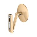 Косметическое зеркало Keuco iLook_move, подсветка, круглое, выключатель, увеличение х5, латунь шлифованная 17612 259004