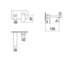 Смеситель для раковины Nobili Up, хром UP94198CR