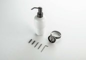 Дозатор жидкого мыла Aquatek Бетта настенный, оружейная сталь AQ4605BGM