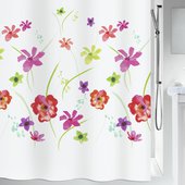 Штора для ванной Spirella Flower Meadow, 180x200см, текстиль, белый 1019253