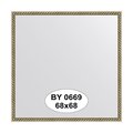 Зеркало Evoform Definite 680x680 в багетной раме 26мм, витая латунь BY 0669