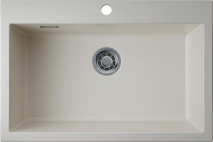 Кухонная мойка Omoikiri Omishima 76 CR Matt Natceramic, врезной монтаж, cream матовый 4997554