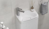 Тумба c раковиной Velvex Bio maxi 400-1-0 (Bio) навесная, белый глянец tp.BIO.BIO.MAXI.40.1D+rkBIO.40-81