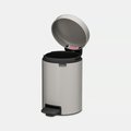 Мусорный бак с педалью Brabantia NewIcon 5л, Soft Grey Мягкий серый 252204