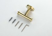 Крючок двойной Aquatek Оберон, шлифованное золото AQ4202BG
