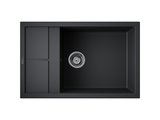 Кухонная мойка Omoikiri Sumi 78-LB-BL, с крылом, оборачиваемая, Tetogranit, чёрный 4993719