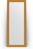 Зеркало Evoform Definite Floor 810x2010 пристенное напольное, в багетной раме 90мм, чеканка золотая BY 6008