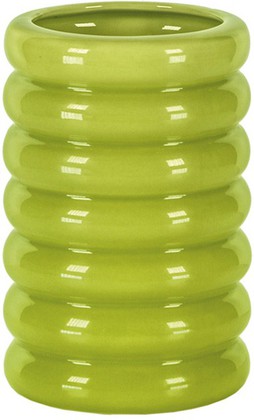 Стакан для зубных щёток керамический зелёный Kleine Wolke Lipsy 5801625852