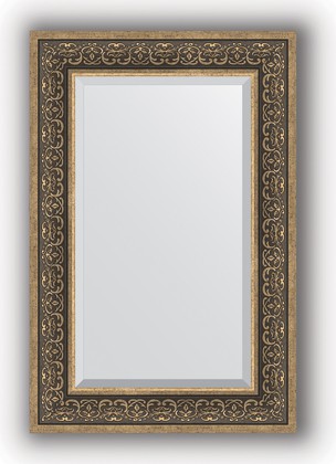 Зеркало Evoform Exclusive 590x890 с фацетом, в багетной раме 101мм, вензель серебряный BY 3423
