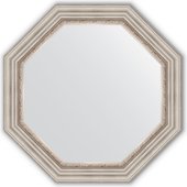Зеркало Evoform Octagon 766x766 в багетной раме 88мм, римское серебро BY 3789