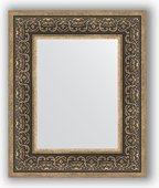 Зеркало Evoform Definite 490x590 в багетной раме 101мм, вензель серебряный BY 3032